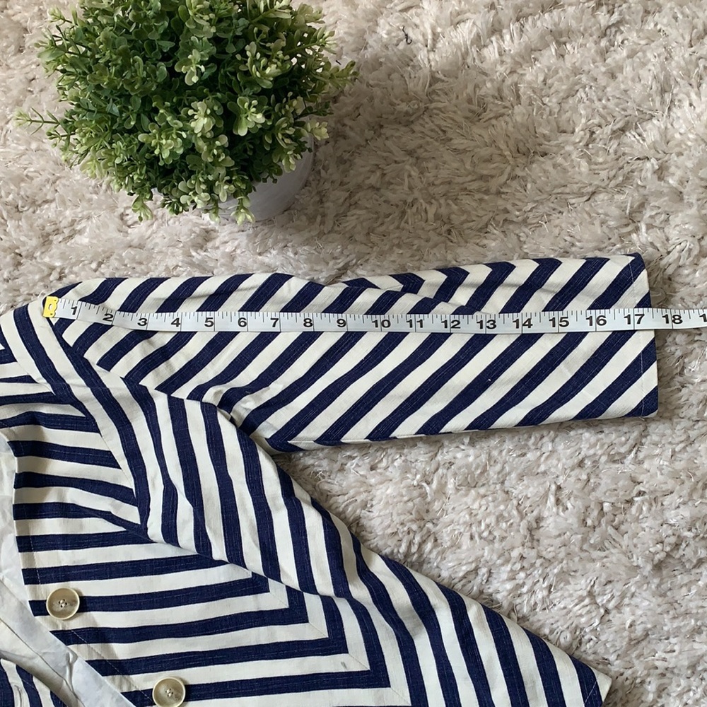 Talbots Nautical Striped Blazer - Picture 9 of 12